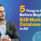 things to check before buying b2b marketing database in AU